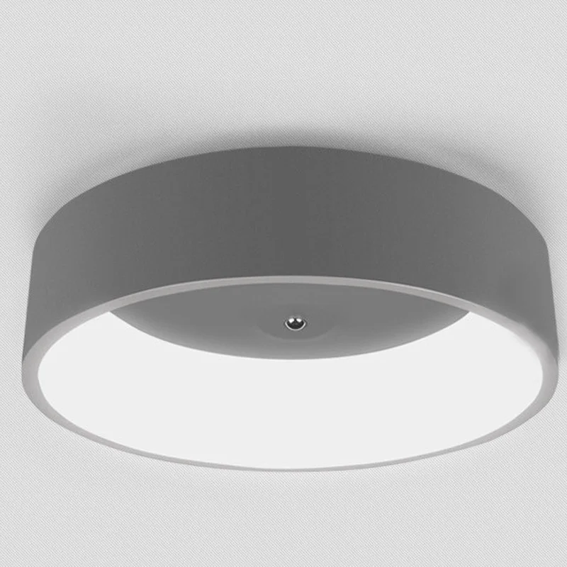 

Simple Modern Round LED Ceiling Light White/Grey Circle Ceiling Mounted Lamp Decoration Fixtures study dining room