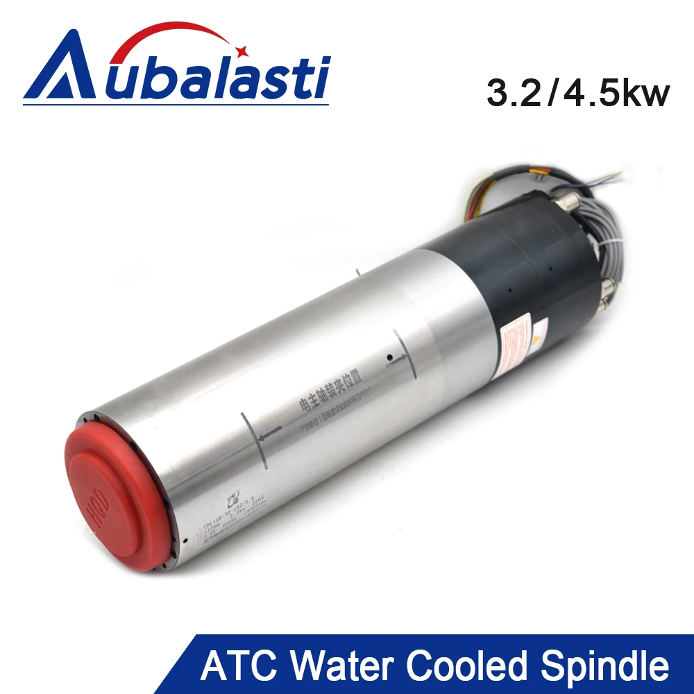 Aubalasti ATC Water Cooled Spindle GDL110-30-18Z 3.2kw GDL110-30-24Z 4.5kw 220V 380V for CNC Machine