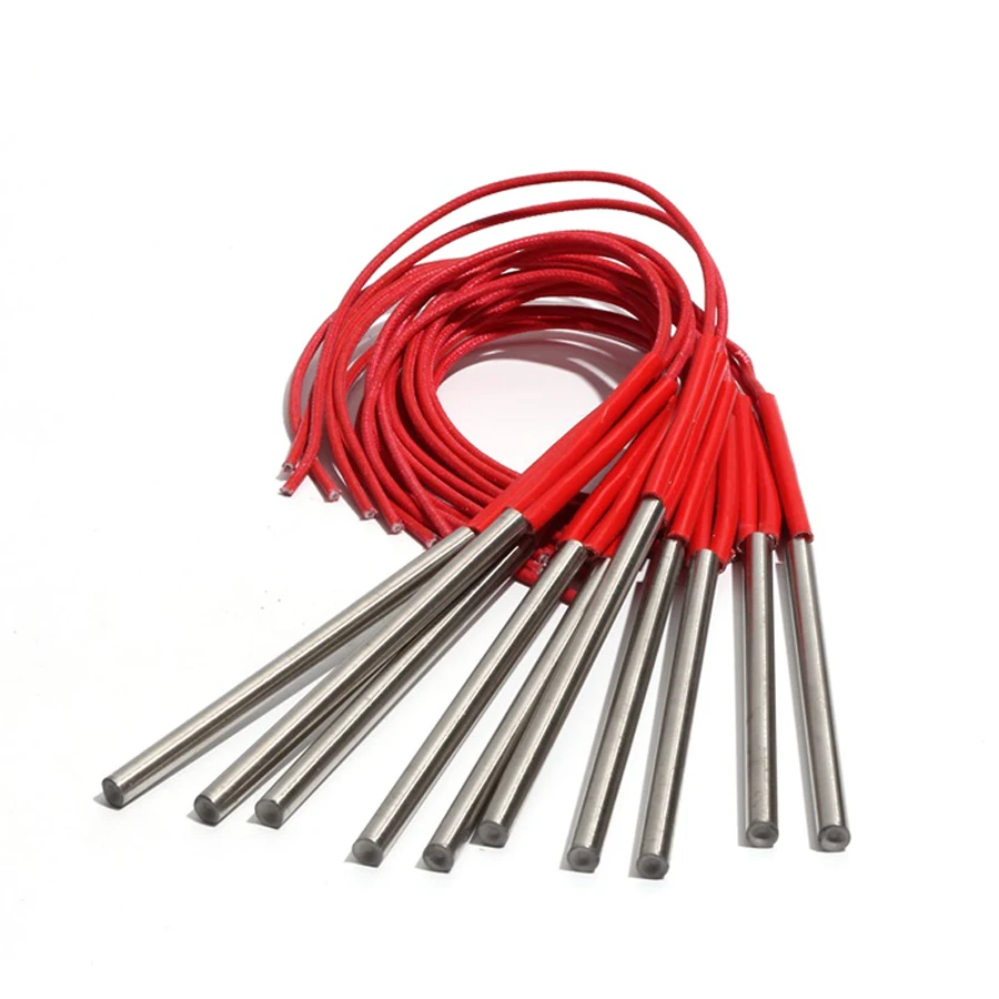 10PCS 8mm 98~115mm 201SUS 110V/220V/380V Cartridge Heater 190W/200W/210W/220W/230W Mould Electric Heating Element