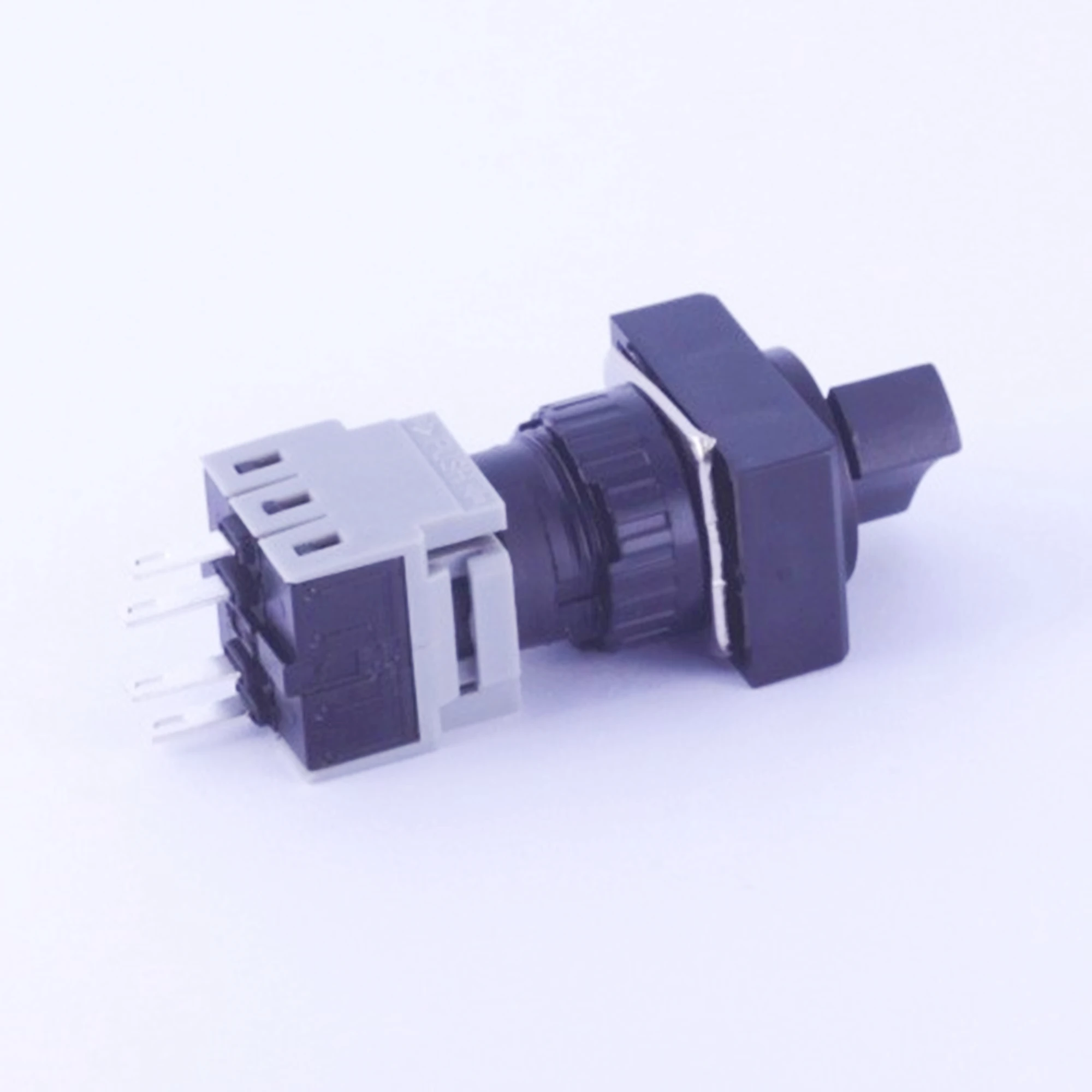 ELEWIND 16mm Plastic Rectangular  type 1NO1NC 4 PIN terminal  Selector switch 2 position maintain ( PB163J-11X/21 )