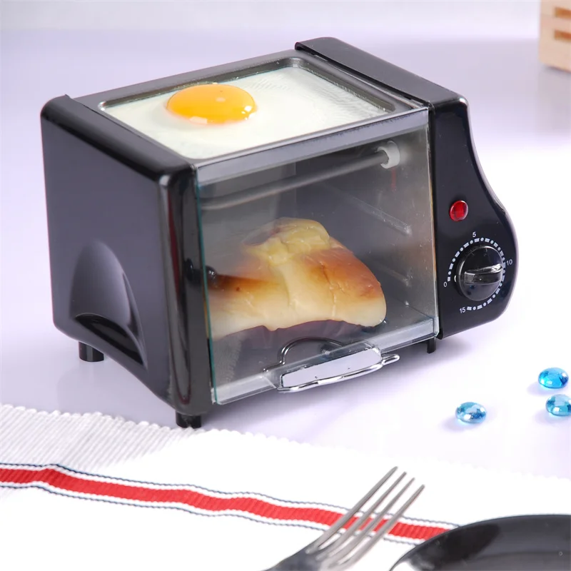 Мини-электрическая духовка многофункциональная домашняя машина для выпечки завтрака гриль жареные яйца омлет Высокое качество 220 В 800 Вт KX13