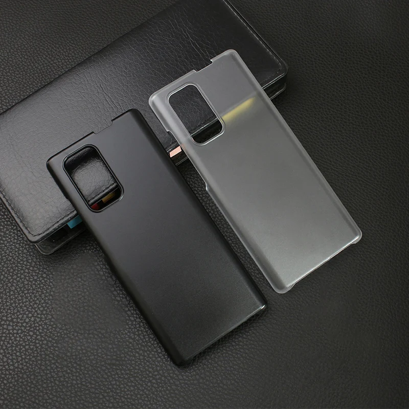 Funda de plástico duro para LG Wing 5G, cubierta trasera de PC duro para LG Wing, medio paquete de protección