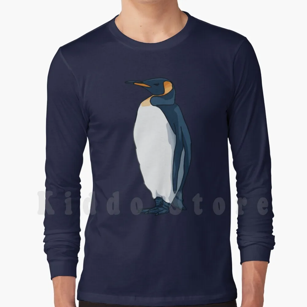 King Penguin Hoodie Long Sleeve King Penguin Penguins Antarctic Penguin Wildlife Bird