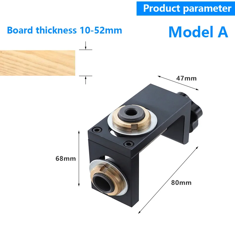 8/15mm Doweling Jig Multifunction 3 In 1 Pocket Hole Jig Adjustable Drill Guide Punch Locator for DIY Furniture Woodworking Tool