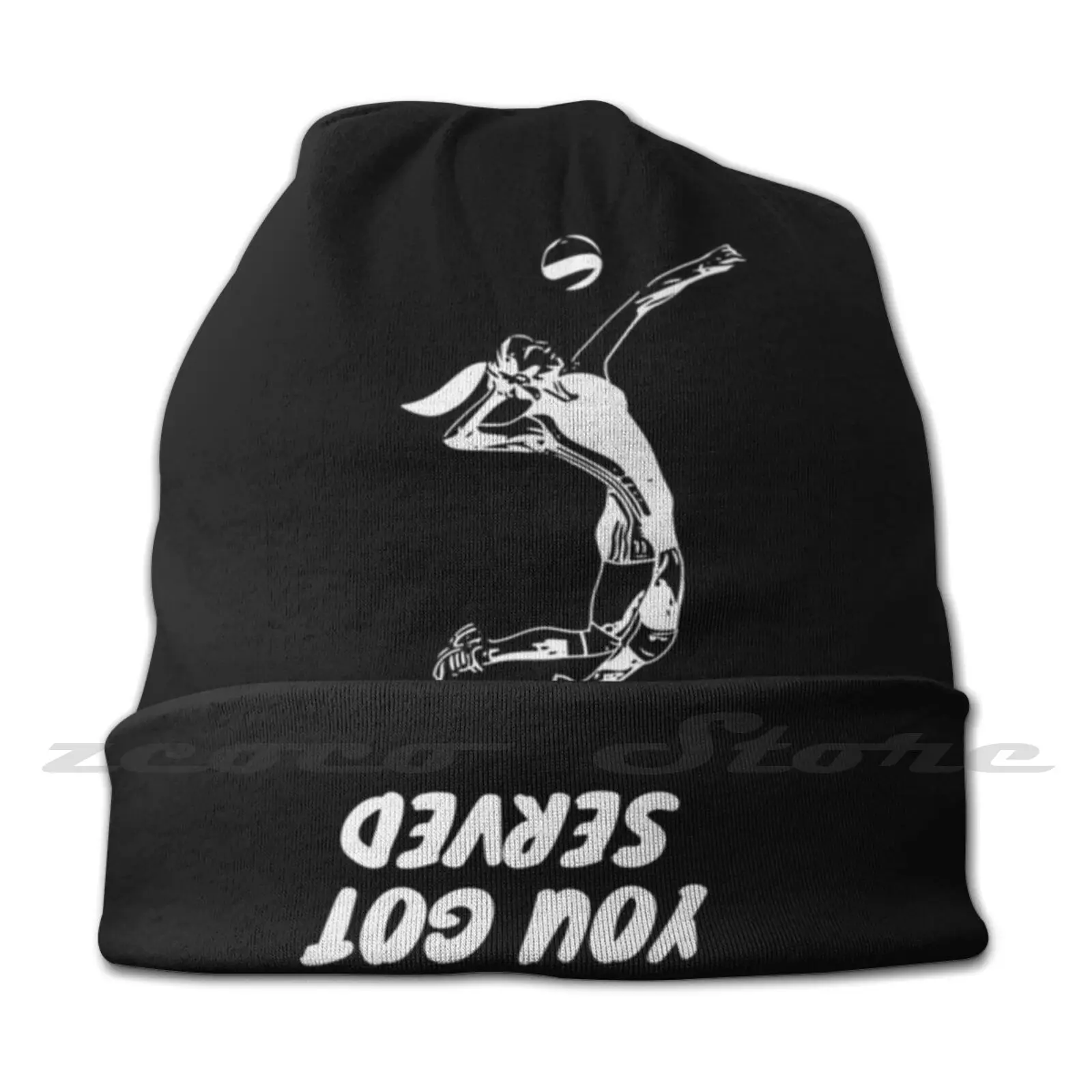 Volleyball Serve Jumping Woman Girl Knit Hat Hedging Cap Soft Elasticity Outdoor Sports Leisure Volleyball Beachvolleyball