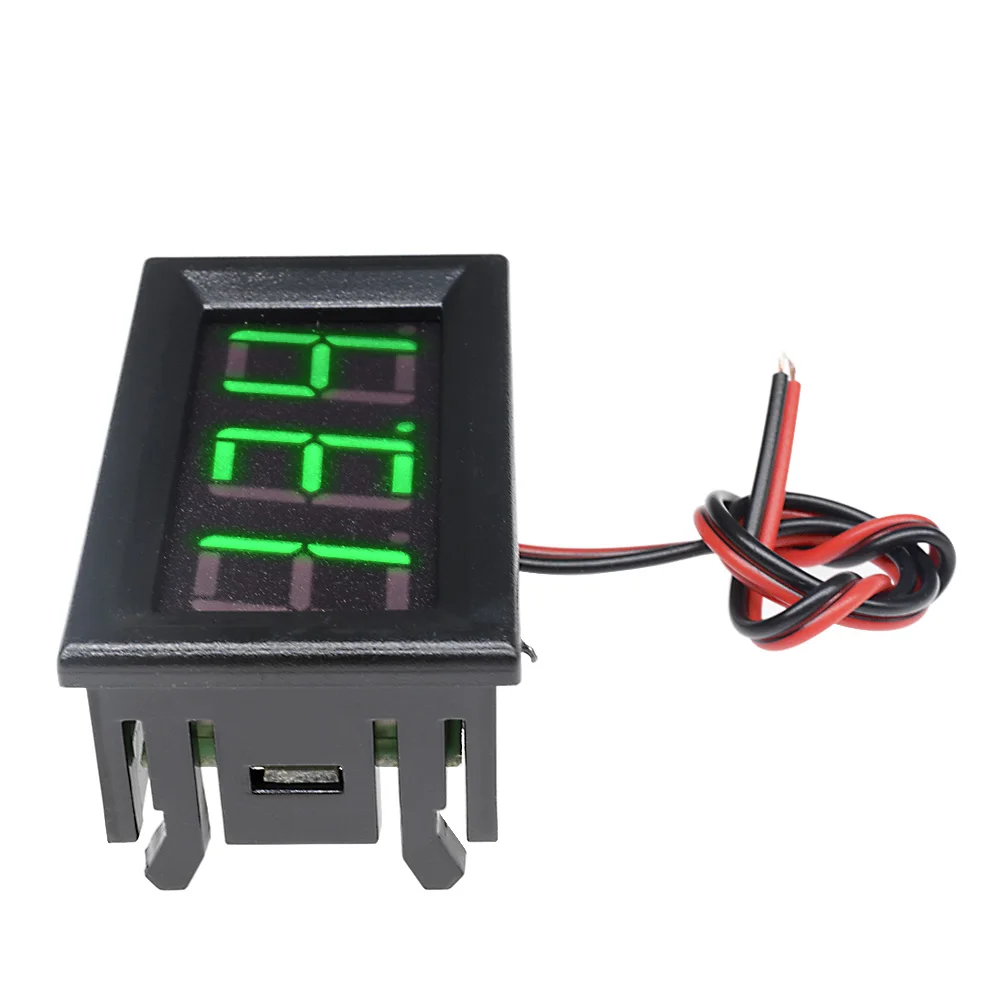 0.56 ''Kỹ Thuật Số Vôn Kế DC 4.5V Đến 30V Kỹ Thuật Số Vôn Kế Điện Áp Máy Đo Tốc Đỏ/Xanh Dương Cho 6V 12V Electromobile Xe Máy Ô Tô