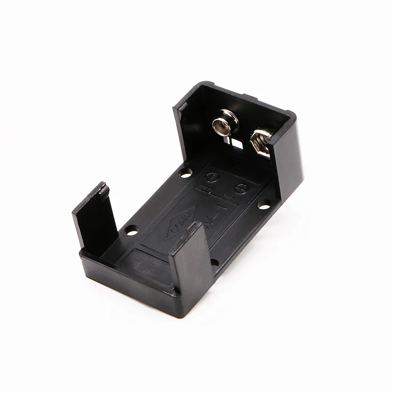 10pcs/lot Poding High Quality ABS 9V Battery Holder RoHS Plastic Battery Case with PC Pins BH-1294