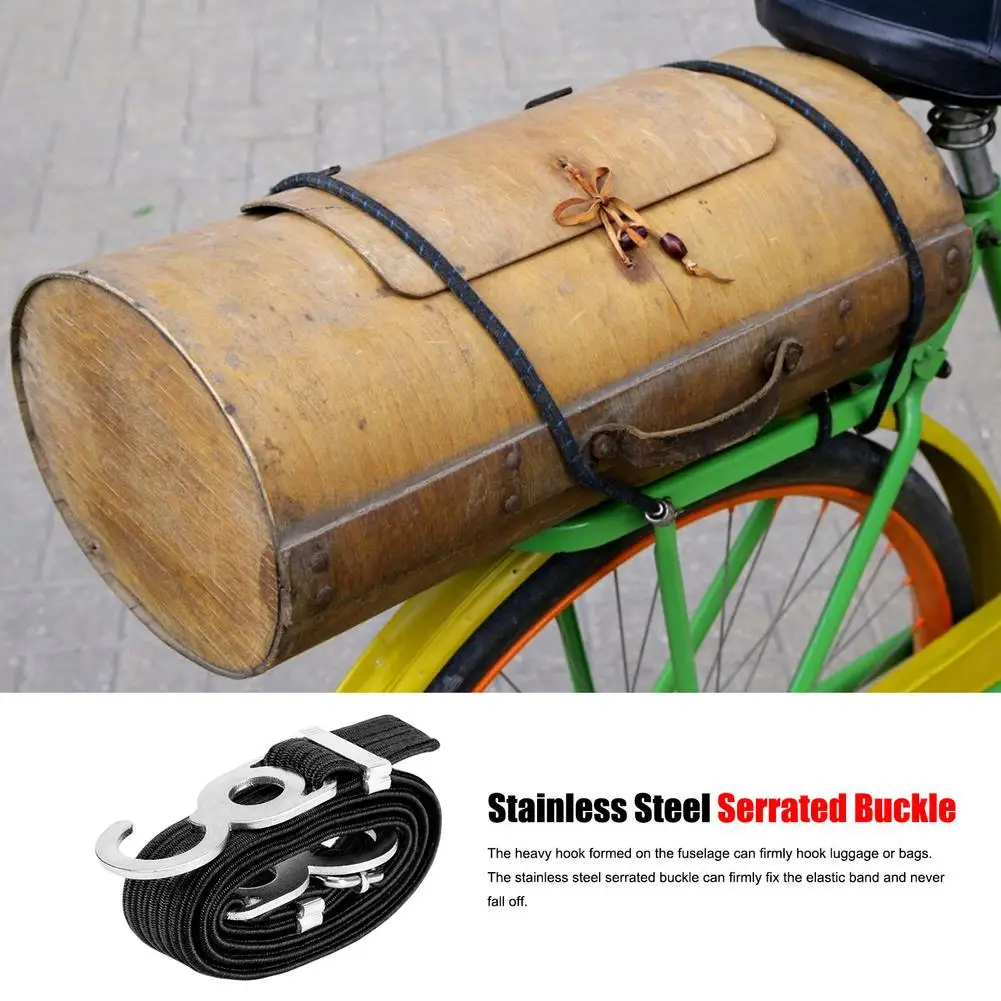 Bicycle Luggage Elastic Band Motorcycle Trunk Rubber Rope With Hooks Bicycle Trunk Bundled Rope For Cycling Bike Accessories