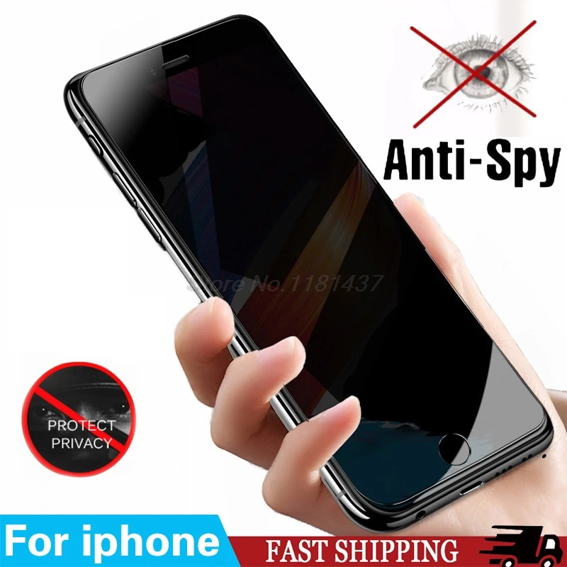 3D Privacy Black Screen Protector For IPhone 15 Pro Max 13 11 Pro Max X XS Max 13 Mini 13pro Anti-peeping Glass Protector Flim