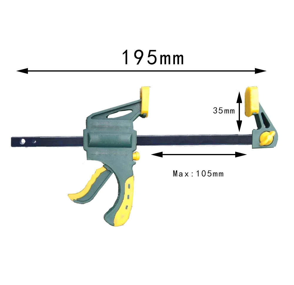 New 4 inch 3/4/5pcs Woodworking Bar F Clamp Clip Hard Grip Quick Ratchet Release DIY Carpentry Hand Vise Tool