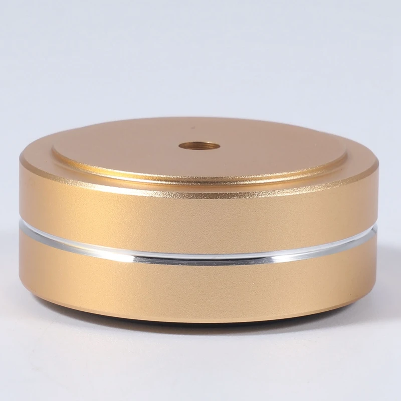 4PCS Turntable Isolation Feet Pads Aluminum Speaker Spikes Stand Foot Cones Base Mat for Audio Sound Amplifier