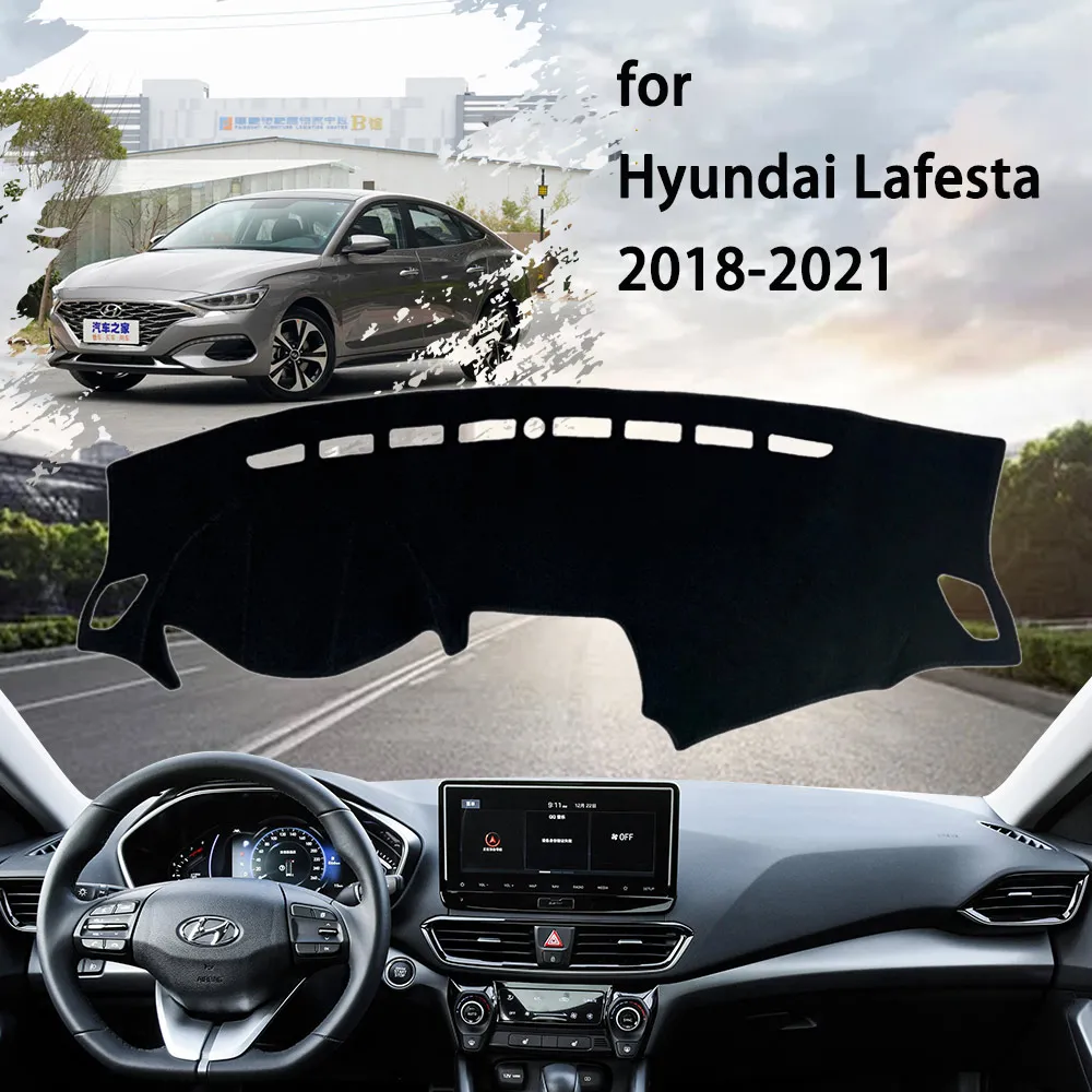 

Car Dashboard Cover Dashmat Cushion Sunshade Carpet Cushion for Hyundai Lafesta SQ 2018 2019 2020 2021 Avoid Light Sunshield Mat