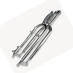 Retro Bike 26Inch Double Spring Damping Bike Fork / Fuel Bikes Fork / Mdified Bicycle Fork Vintage Bicycle Fork 25.4*160mm