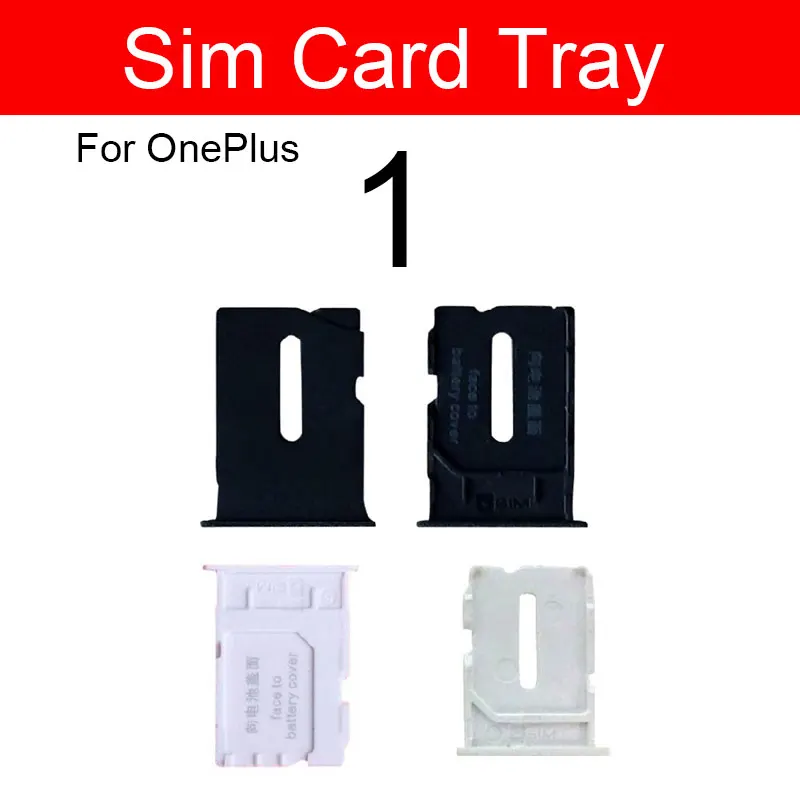 

100% Genuine SIM Card Slot Holder For OnePlus One SIM Card Reader Slot Tray For 1+ A0001 A1000 A1001 SIM Connector Adapter Parts