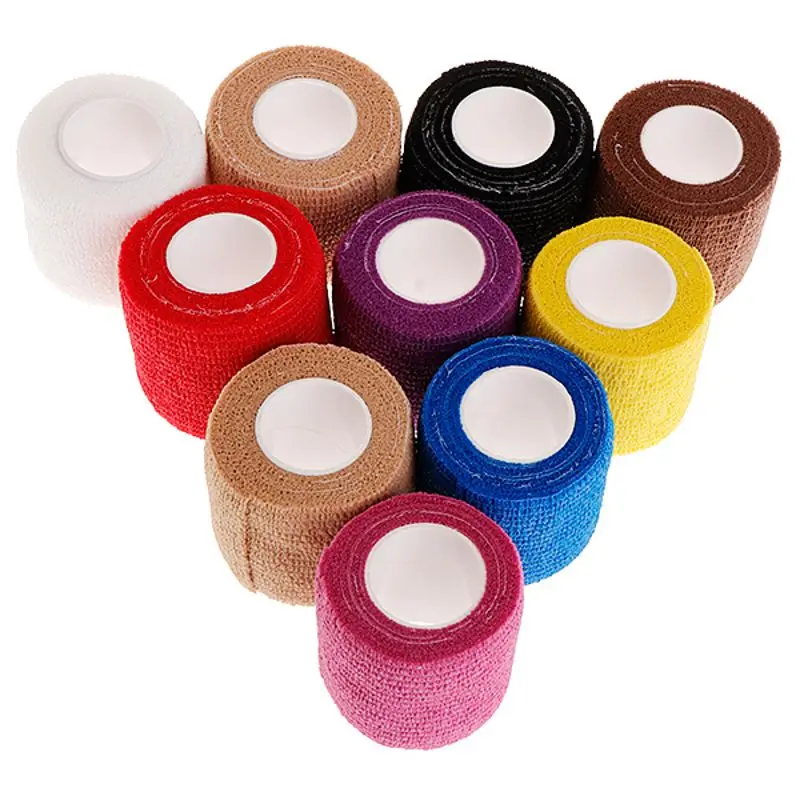 5cm Disposable Tattoo Self-adhesive Elastic Grip Bandage Wrap Sport Tape