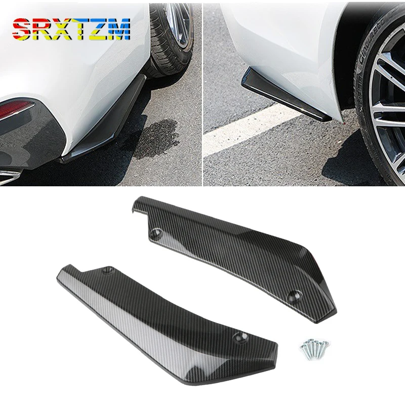 Car Rear Bumper Lip Diffuser Splitter Spoiler Scratch Protector For Volkswagen Vw Golf Tiguan Passat Jetta Polo Scirocco Bora