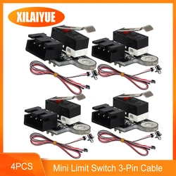 Mini Chave de Limite CNC, Interruptor Limitado Vertical, Cabo de 3 Pinos, 3018-PRO, 3018-Max Metal, 3018 Plus, Porta 3P, Controlo em 3