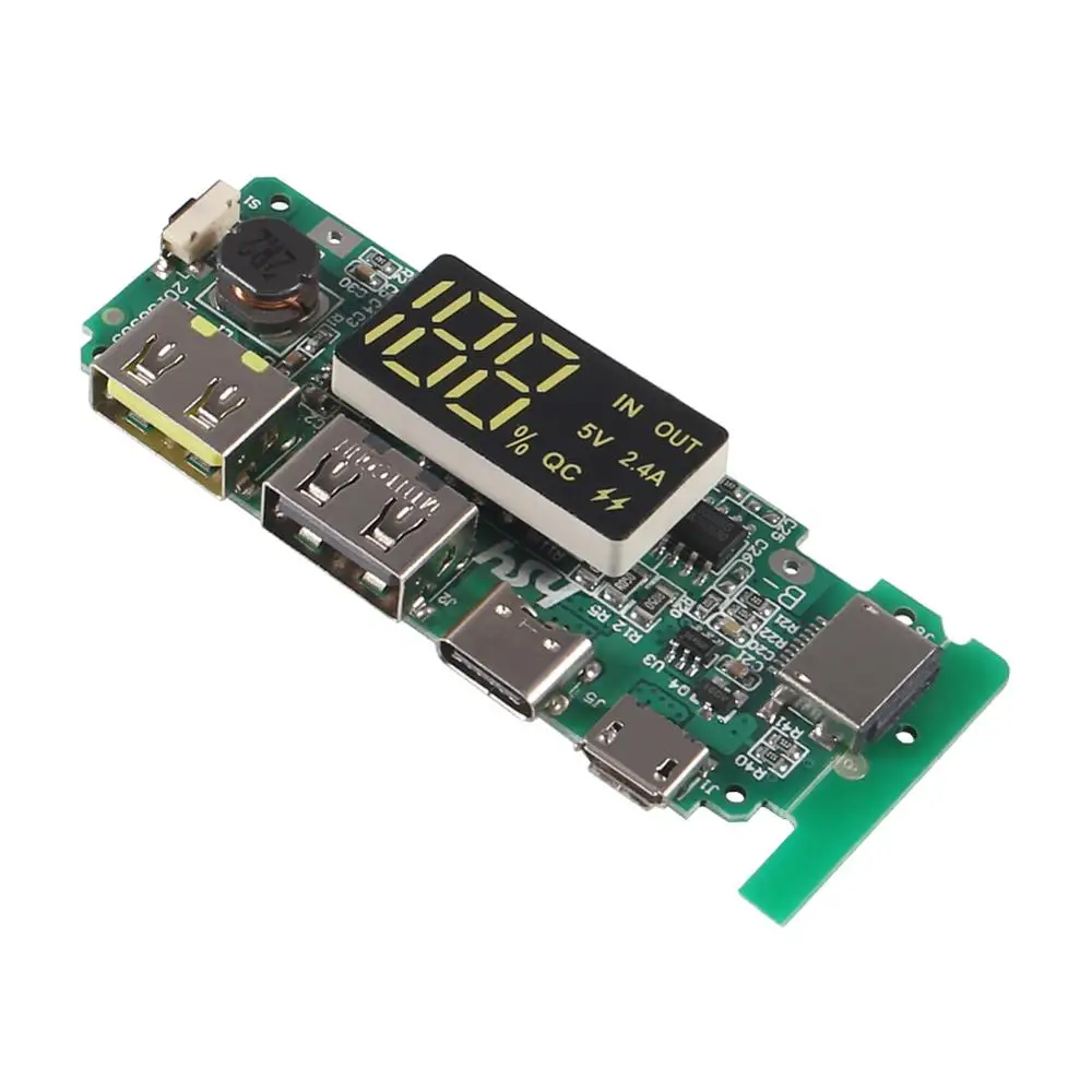 18650 Charging Board Dual USB 5V 2.4A Mobile Power Bank Module 18650 Lithium Battery Charger Board USB Power Bank Board