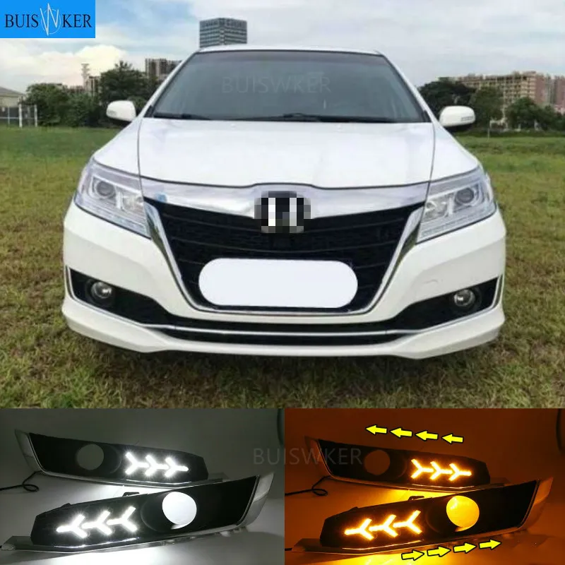 

1set Car Fog Light Assembly For Honda CRIDER 2016 2017 LED Daytime Running Light Front Bumper Turn Signal Lamps