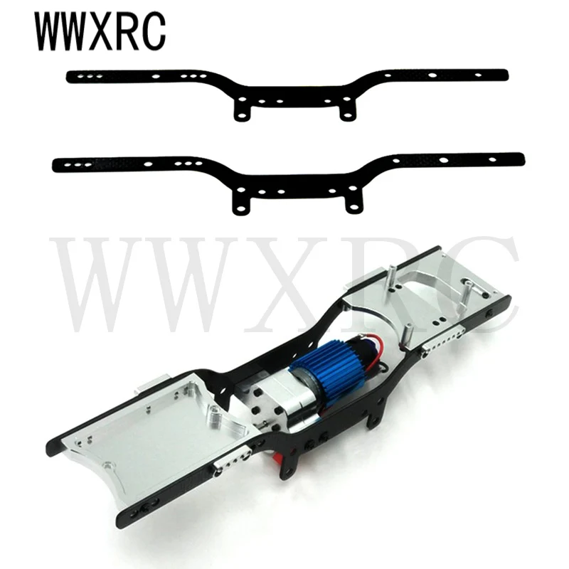 2PCS Metal Black Girder Side Frame Chassis for 1/16 WPL C14 C24 C24-1 1/12 MN D90 D91 FJ45 RC Crawler Upgrade Parts