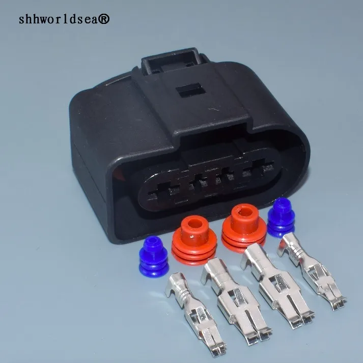 worldgolden 4pin 3.5mm 6.3mm  Plastic Connector Waterproof 4 Ways Terminal Connectors New 1J0919231