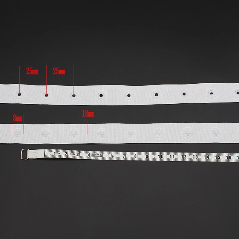 1 jardów taśma zatrzaskowa pasek materiałowy przyciski z żywicy na kostium taneczny odzież dziecięca torby kołdra przystawki przycisk pas akcesoria