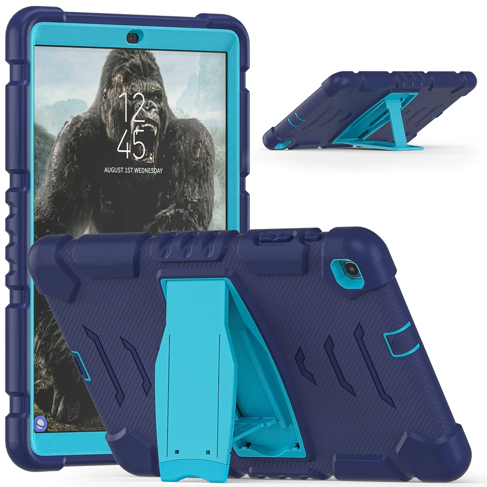 For Samsung Galaxy Tab A 10.1 2019 SM-T510 SM-T515 Case Kids Safe Armor Shockproof Hard PC Silicon Hybrid Stand Tablet Cover