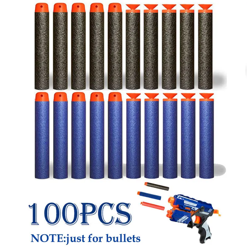 Refill Darts Bullets for Nerf N-strike Elite Series Blasters Children Toy Gun Blue Soft Bullet Foam Guns Accessories Fake Gun