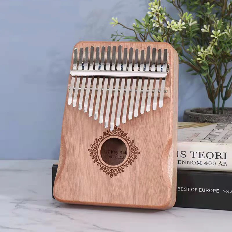 17 Keys Kalimba Thumb Piano Mbira Finger Piano Instrument Mahogany High Quality Handguard Acacia Wood Calimba with Tune Hammer