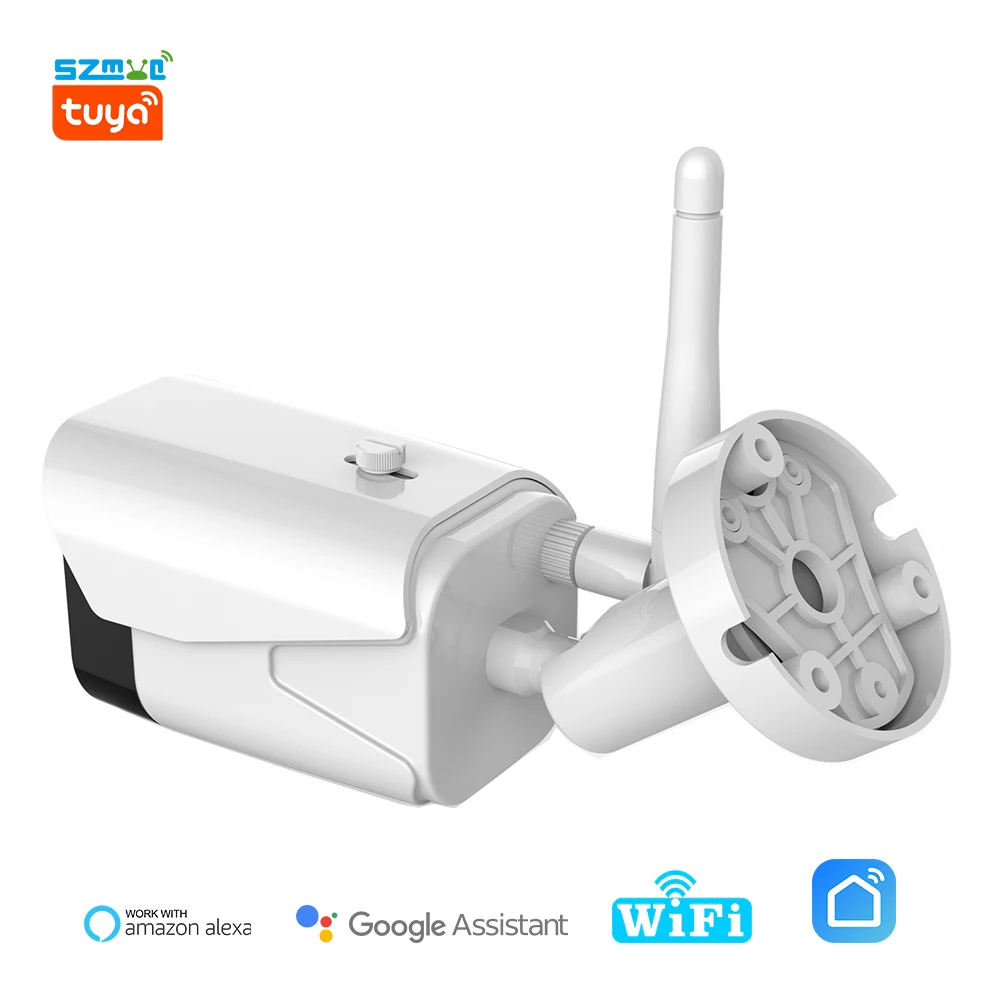 Szmyq Tuya Smart Wifi Outdoor Camera Draadloze Video Monitor Surveillance Cctv Home Security Bescherming Netwerk Ip Bullet Camera