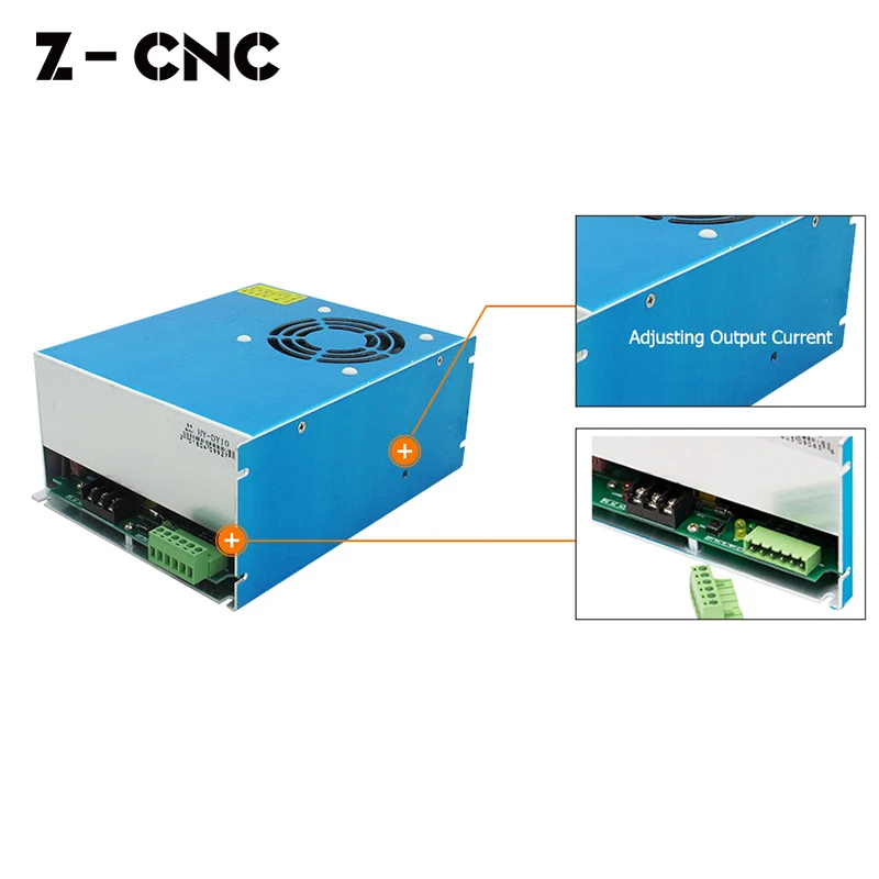 L'alimentazione elettrica DY10 Pwr del Laser di Co2 di Z-CNC per la cassa blu di Hongyuan di 50-80W HY sostituisce MYJG-80
