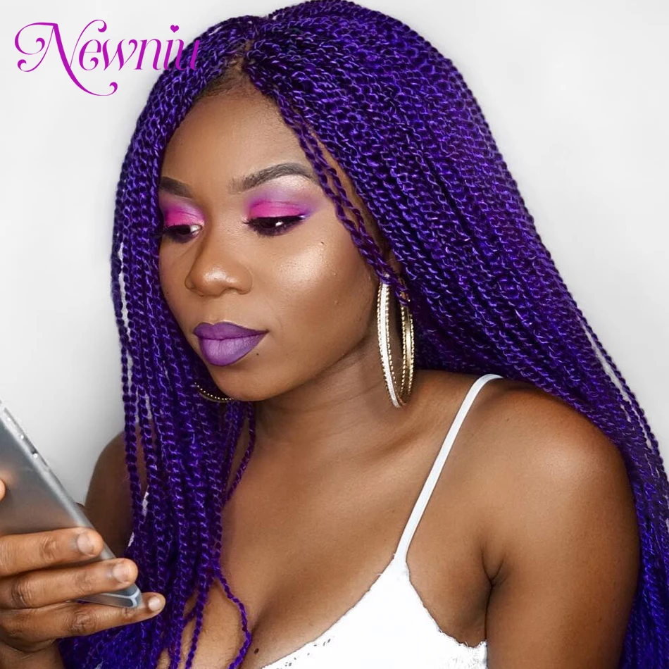 Extensiones de cabello sintético para trenzas senegalesas, crochet, ombre, para cajas de trenzas 3