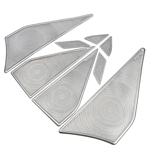 Stainless Steel Interior Door Stereo Speaker Audio Ring Cover Sound Frame Decoration Trim For Haval H6 2021 2022