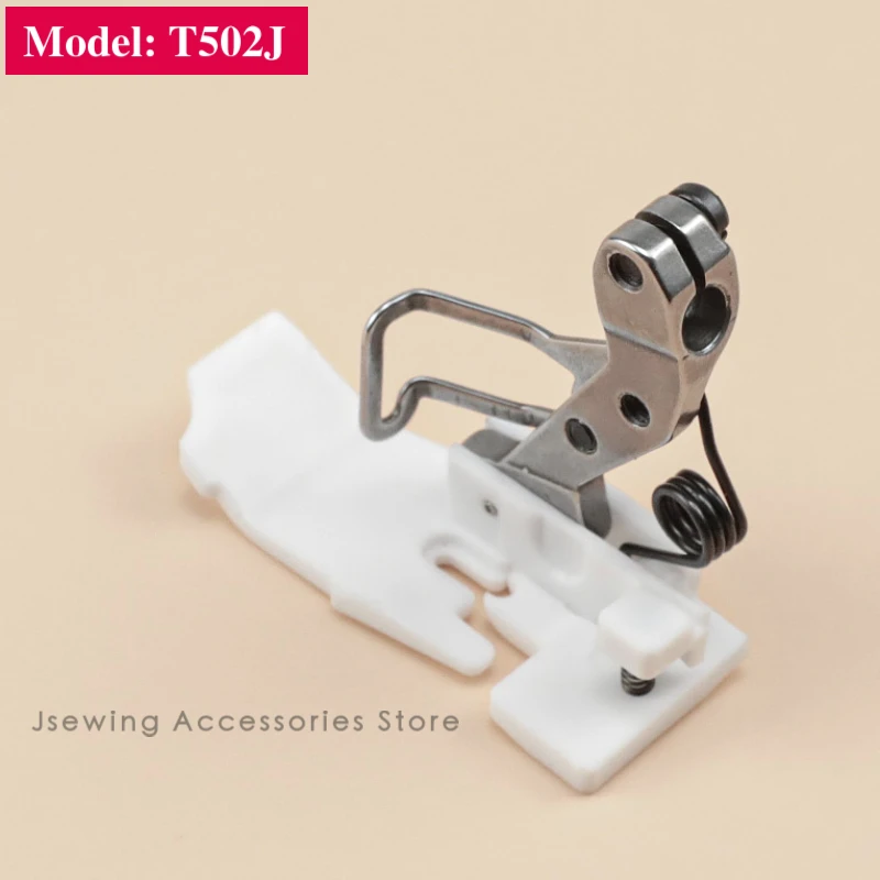 Plastic Presser Foot Fit 5 Thread Industrial Overlock Sewing Machine Accessories Siruba Pegasus JACK M700 M800 700F 798 988