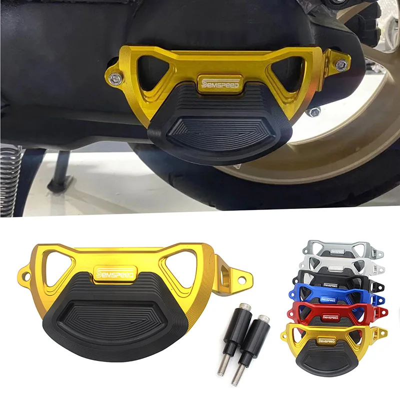 

SEMSPEED Latest Motorcycle Engine Case Guard CNC Rear Engine Cover Protection For Yamaha NMAX 155 NMAX 150 NMAX 125 2020