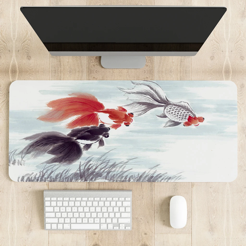 Simple And Beautiful Ink Painting Mouse Pad Best-selling High Quality Rubber Mouse Pad Game Accessories Keyboard Mousepad