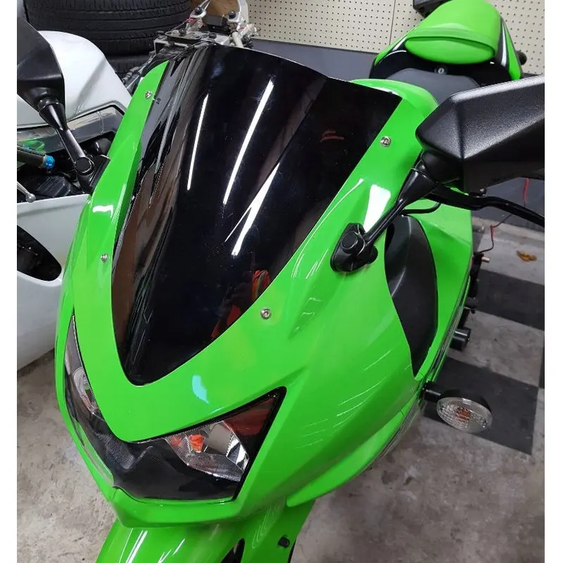 Parabrisas para 2008 2009 2010 2011 2012 Kawasaki Ninja 250 R 250R EX 250 EX250 08 09 10 11 12 deflectores de pantalla de viento parabrisas