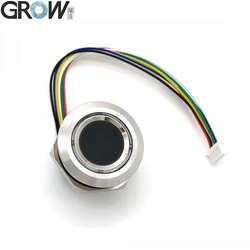 GROW R503 nowy okrągły okrągły wskaźnik pierścieniowy RGB sterowanie diodami LED DC3.3V SH1.0-6pin pojemnościowy moduł czujnika linii papilarnych skaner