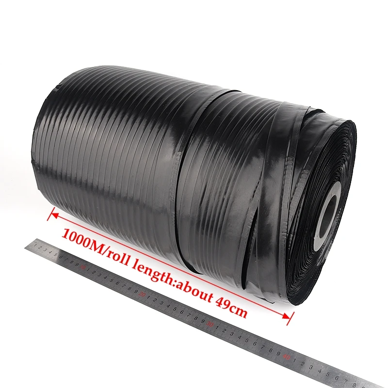 50 ~ 200M 16mm 정원 농장 절약 물 3L/시간 흐름 농업 관개 드립 테이프 호스 단일 블레이드 미로 호스