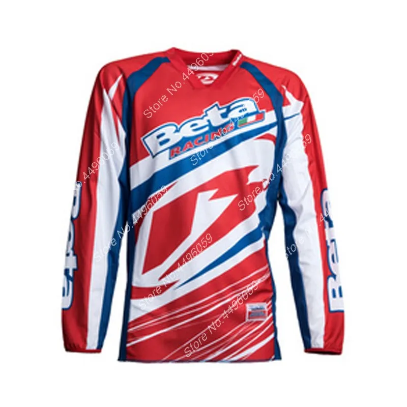 BETA RACING Pro Downhill Mountain Jersey Motocross Enduro MTB MX BMX Shirt Bersepeda Jersey Sepeda DH Maillot Ciclismo Hombre