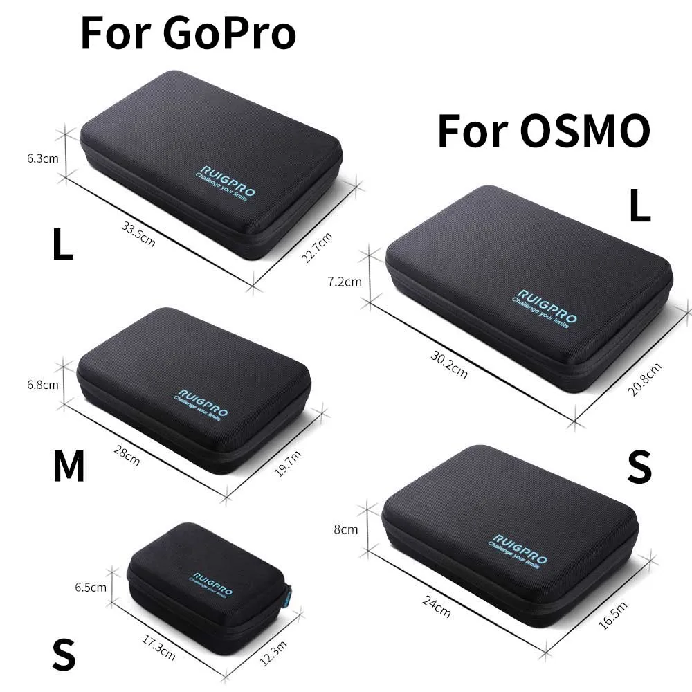 Portable storage bag Shockproof Carrying Case Protective Box For DJI Osmo Action GoPro Hero 10 9 8 7 6 5 camera Accessories