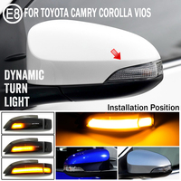 For Toyota AQUA COROLLA AXIO FIELDER AURIS PREMIO ALLION PRIUS C VITZ LED Dynamic Turn Signal Light Rearview Mirror Indicator