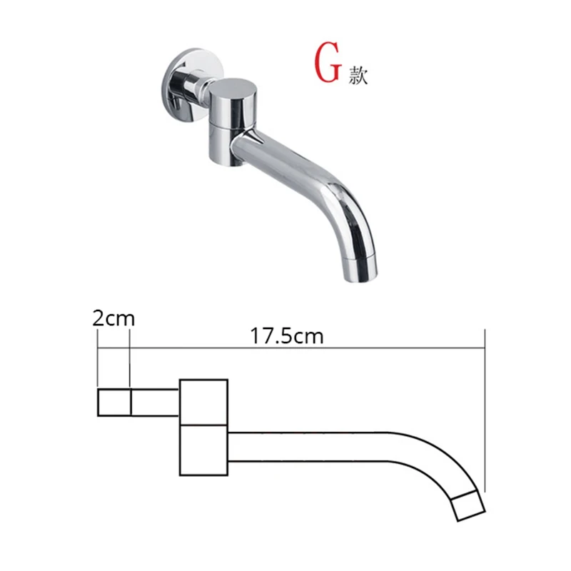 BECOLA – bec de robinet mural en laiton chromé/noir, bec carré et rond, accessoires de robinet de douche cascade