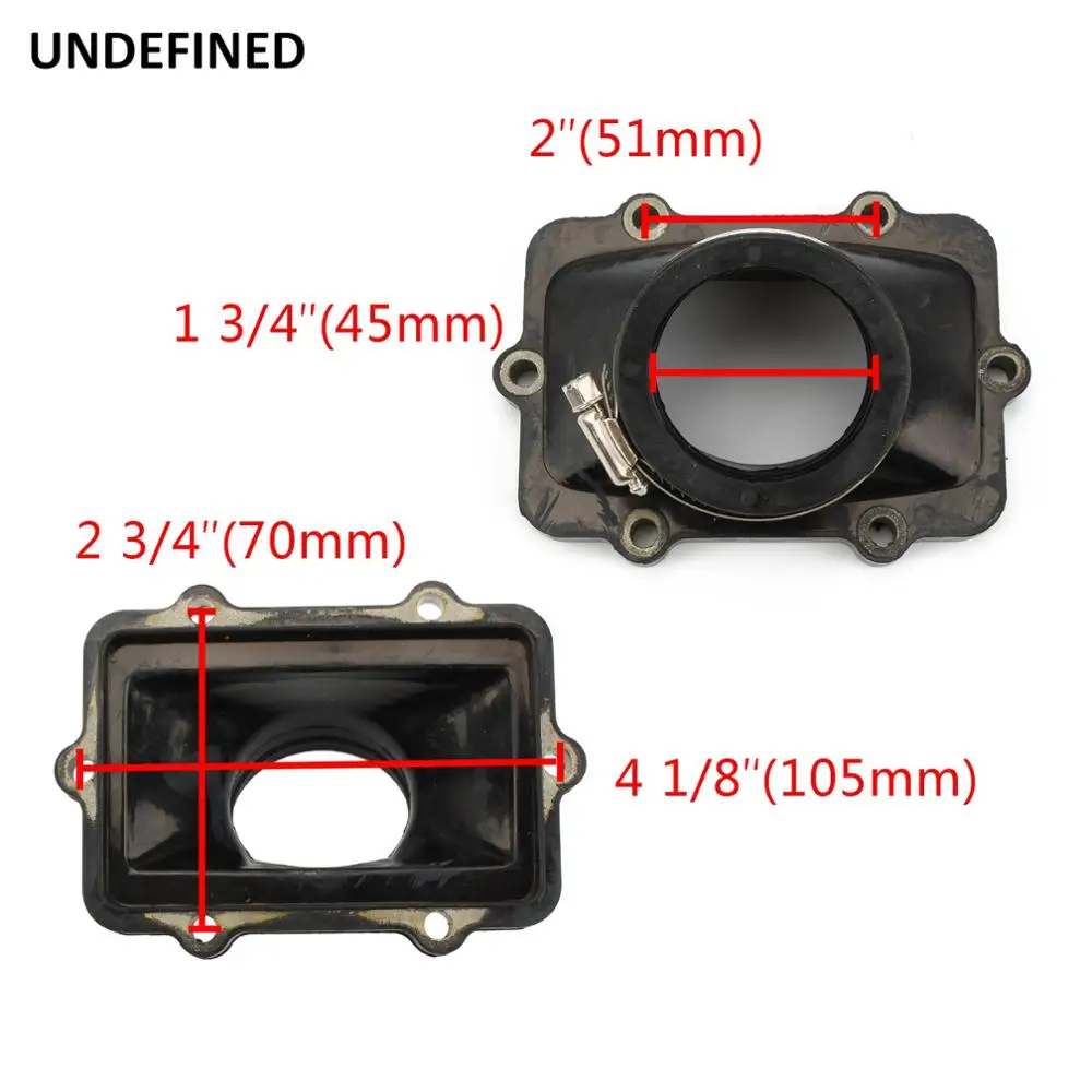 Motorcycle Carburetor Interface Adapter Rubber Carb Flange Boot For Ski Doo 800HO SPI Replaces 420667109 800HO 2004-2007 Black