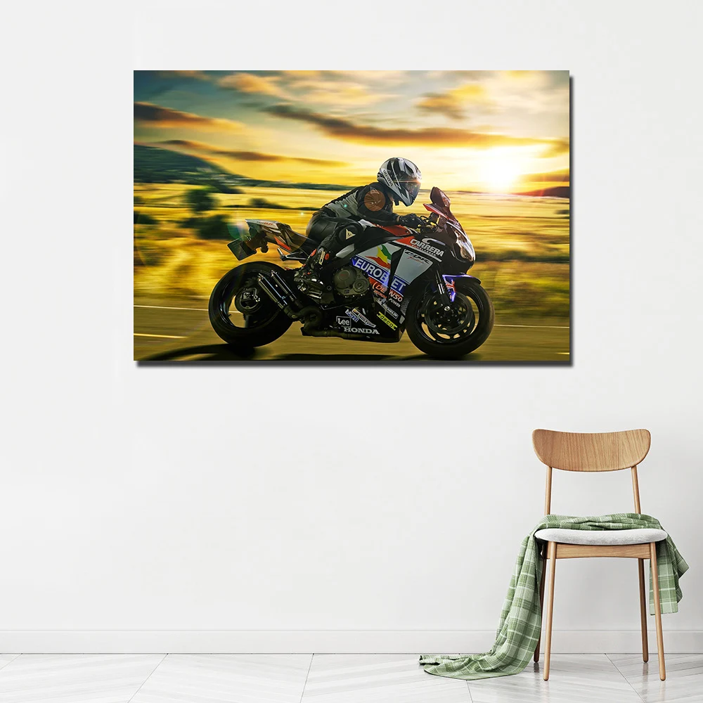 Racing Motorcycle Honda CBR Poster Canvas Paintings Wall Art Pictures Prints for Living Room Home Decor