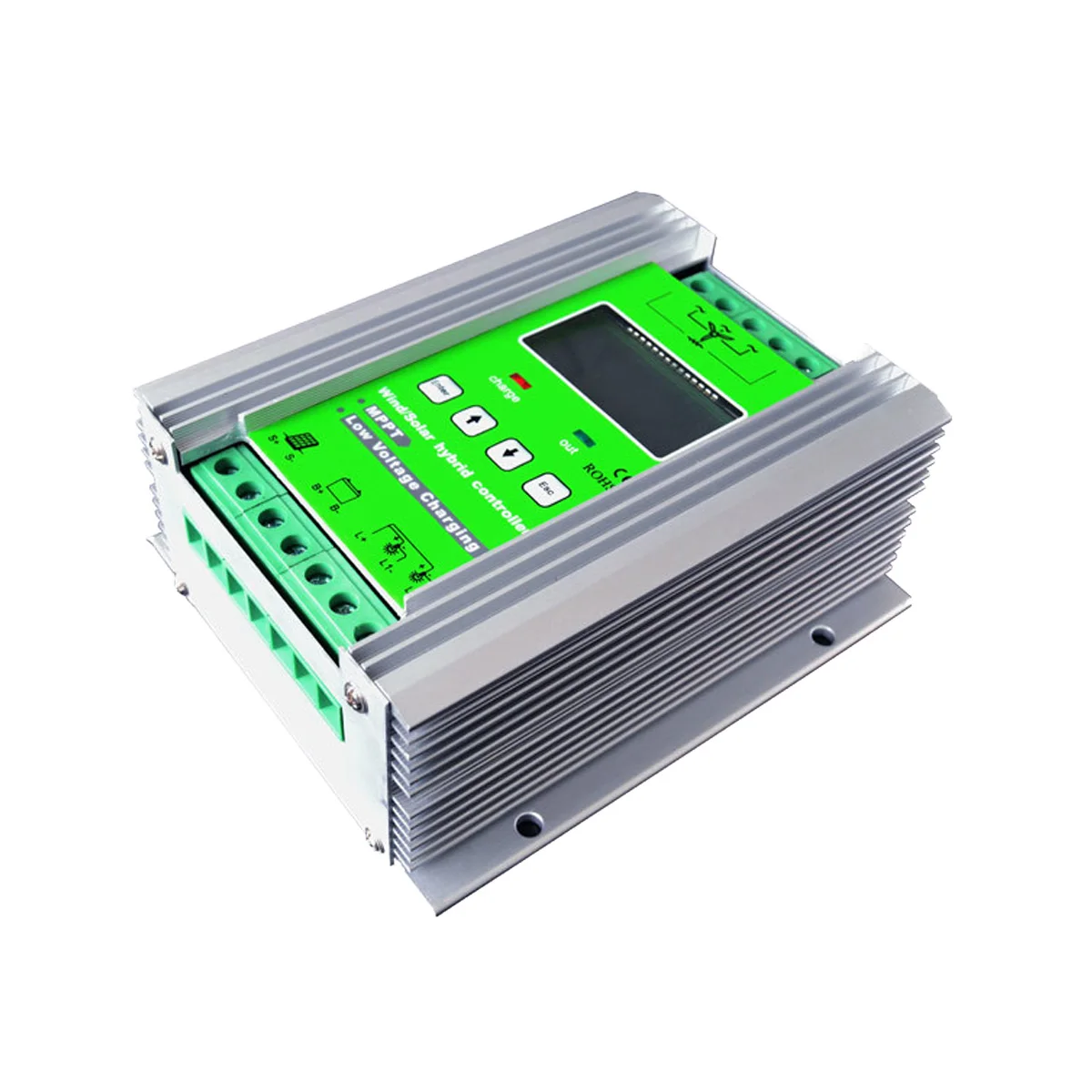 MPPT Hot Selling 600W/800W 12V/24V Automatic Wind Solar Hybrid Controller Hybrid Charge Controller With Unloading Resistance