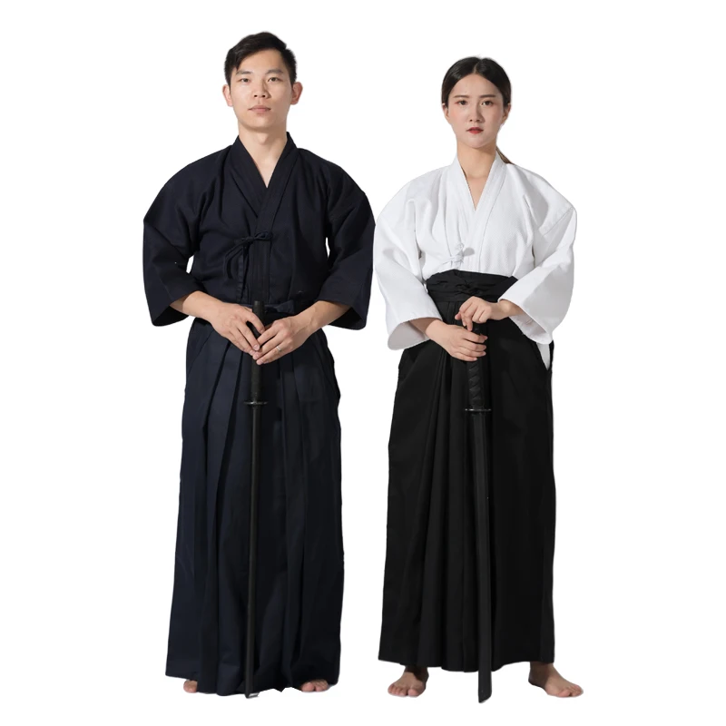 

Kendo Uniforms Iaido Aikido Competition Training Kendo Suit Kendogi Tops Hakama Pants Trouser Sportswear Martial Arts Uniform