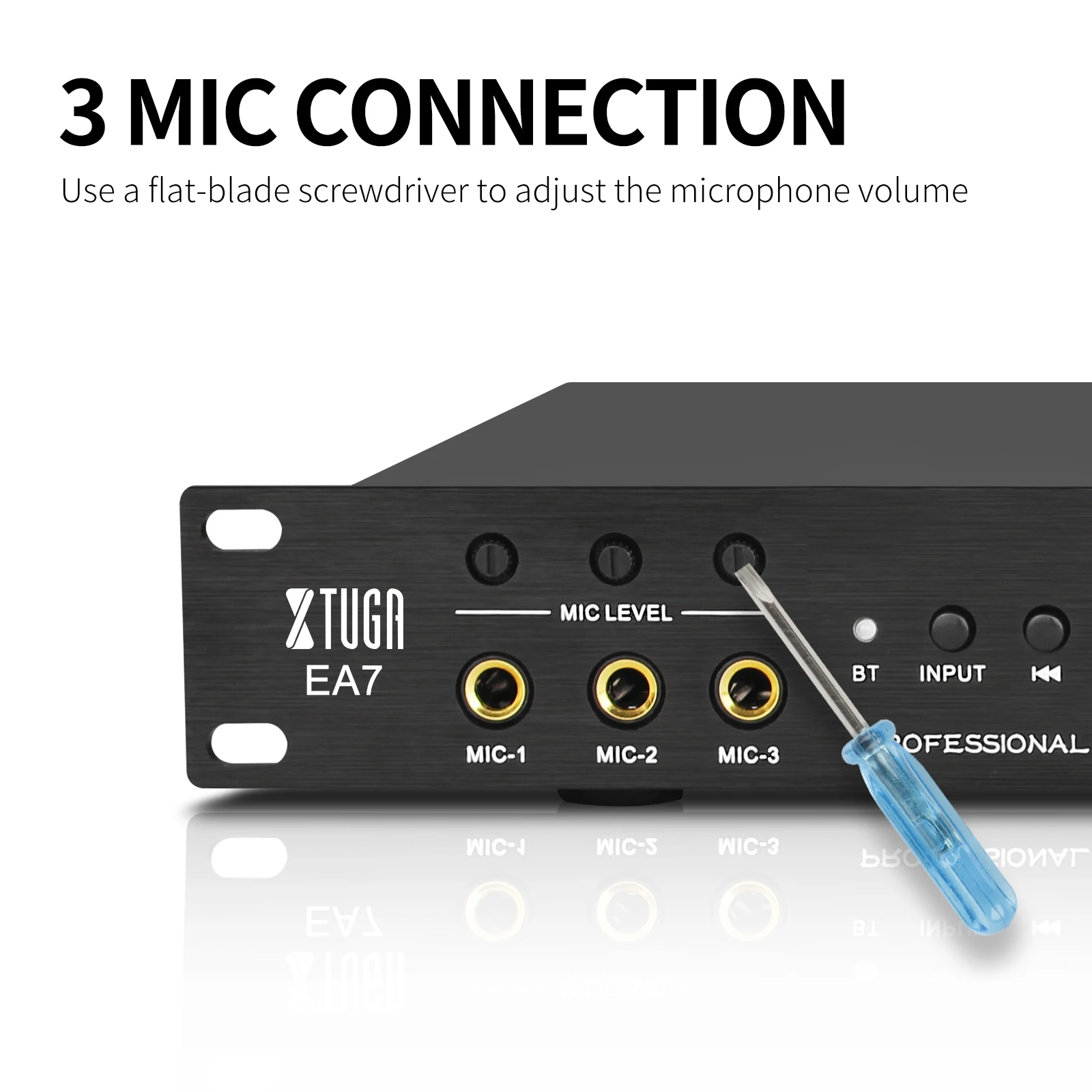 XTUGA-Procesador de efectos digitales, dispositivo profesional con Bluetooth, entrada/salida de fibra óptica para cine en casa, KTV