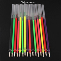 High quality  027 All Color Gel ink Refill 0.7mm Nib  Gel Pens School Student office stationery New