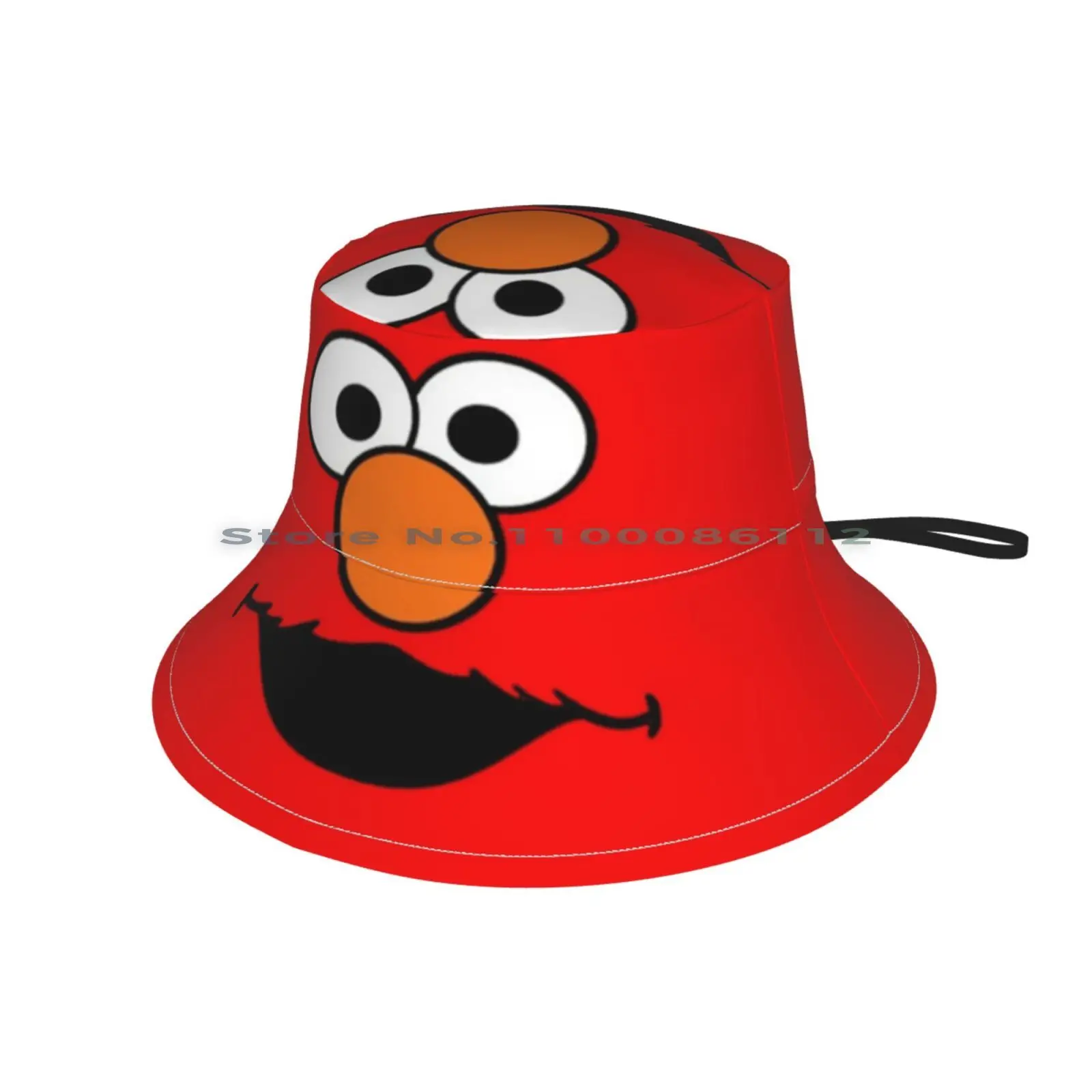 Elmo Bucket Hat Sun Cap Elmo Katy Elmo Foldable Outdoor Fisherman Hat